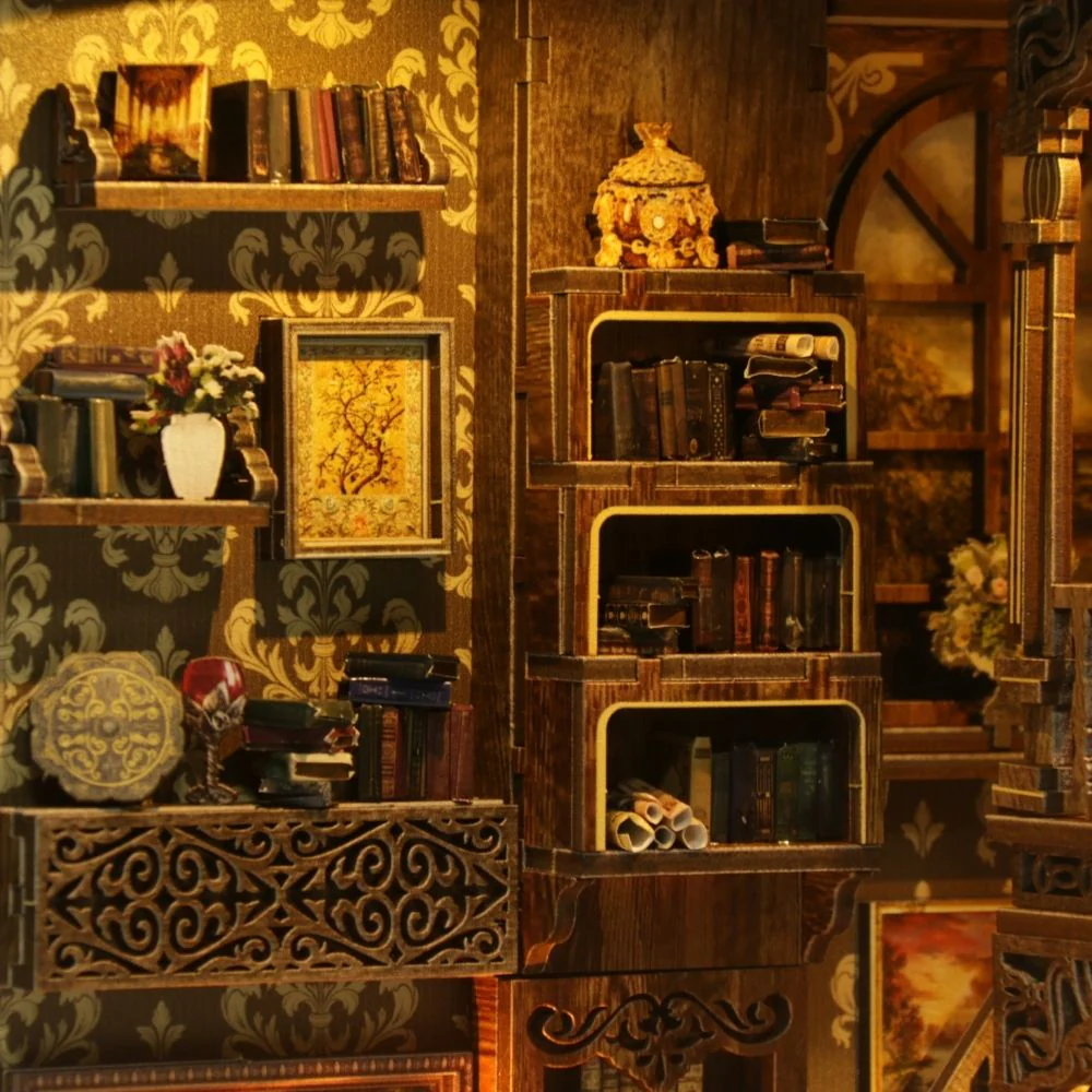 DIY Book Nook Kit - Antique Library Room - Image 7