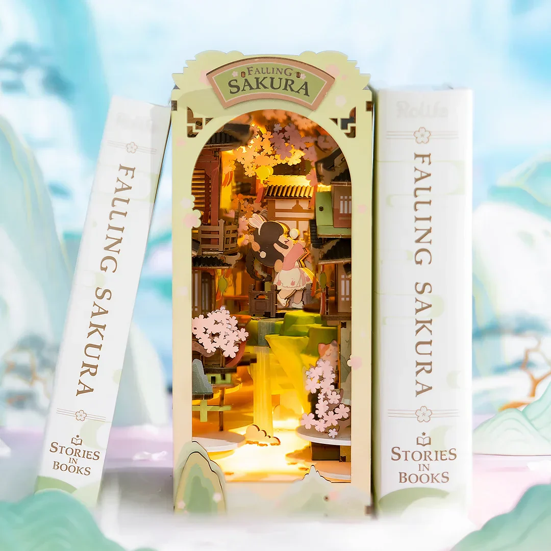 DIY Book Nook kit - Falling Sakura