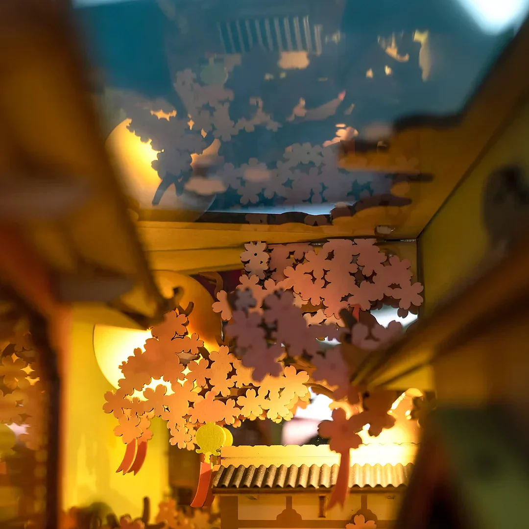 DIY Book Nook kit - Falling Sakura - Image 3