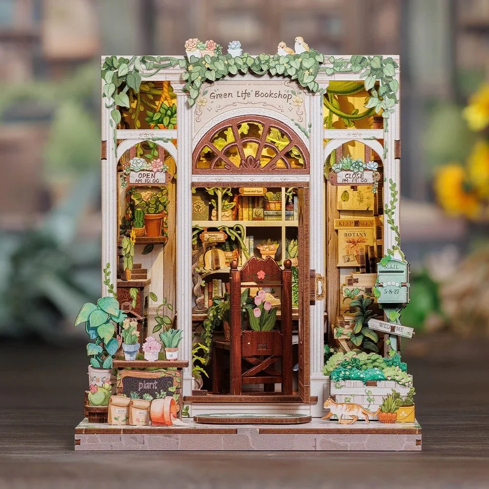 DIY Book Nook Kit - Green Life Bookshop - Image 3