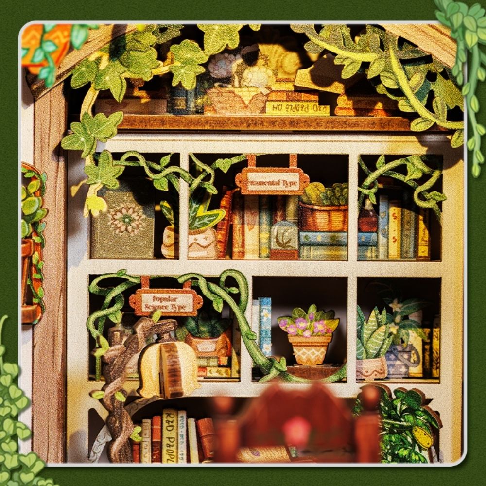 DIY Book Nook Kit - Green Life Bookshop - Image 5