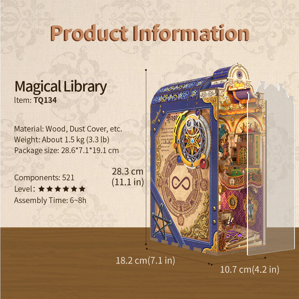 DIY Book Nook Kit - Magical Library - Image 5