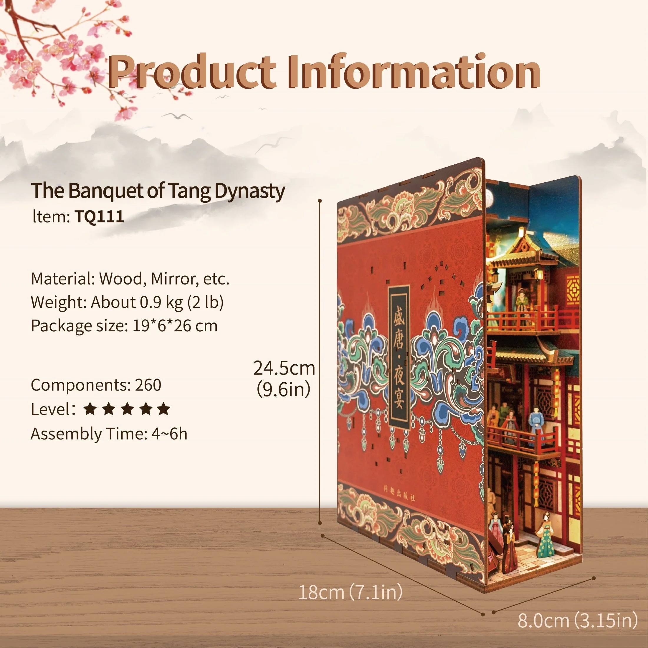 DIY Book Nook Kit - The Banquet of Tang Dynasaty - Image 5