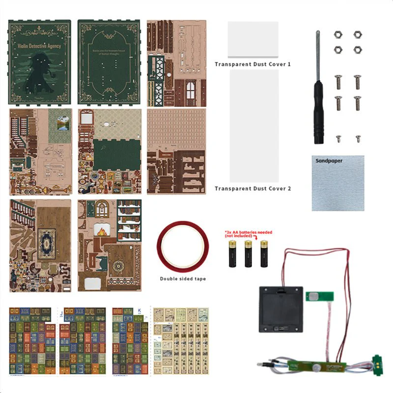 DIY Book Nook Kit - Violin Detective Agency - Image 8
