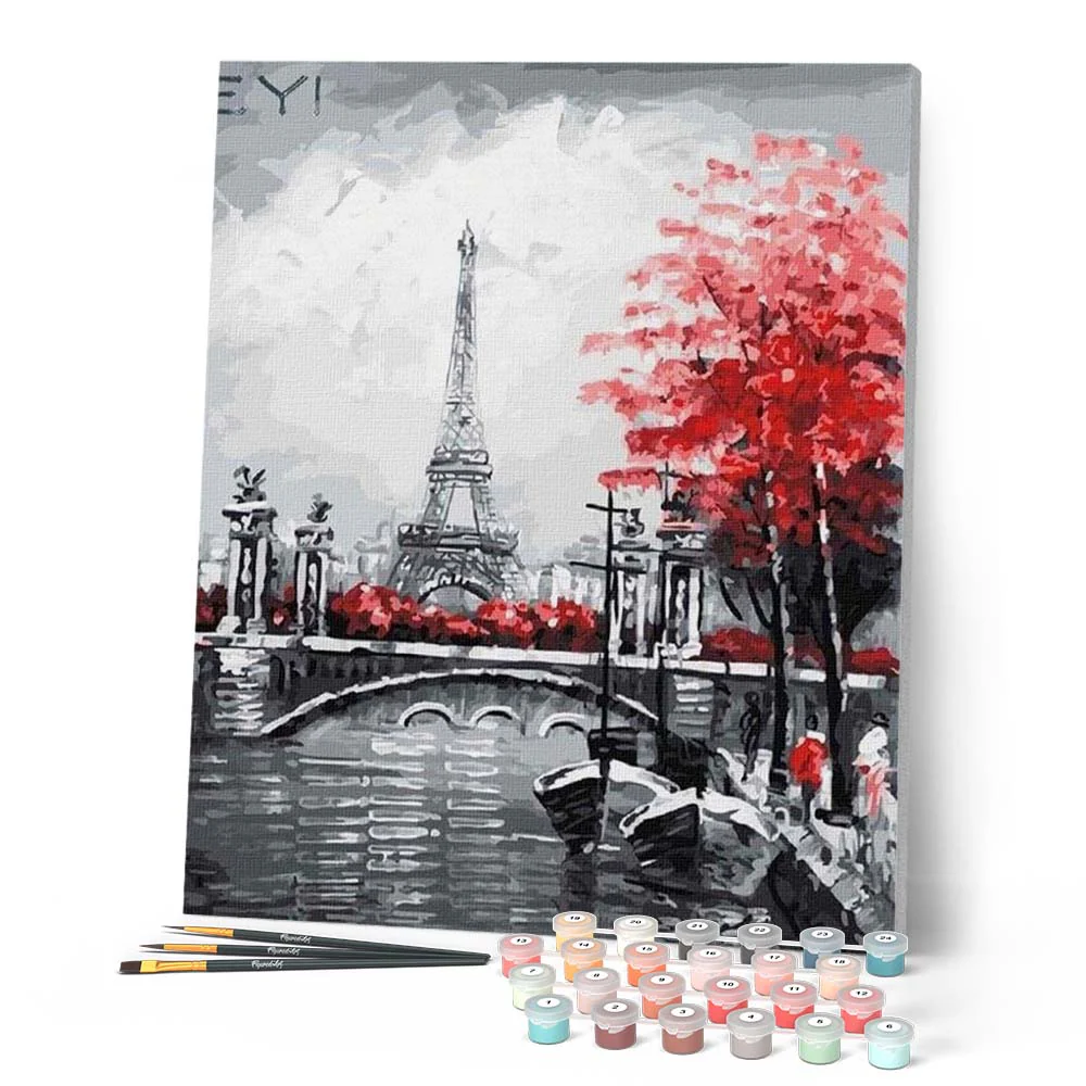Eiffel Tower and Red Touch - Image 2