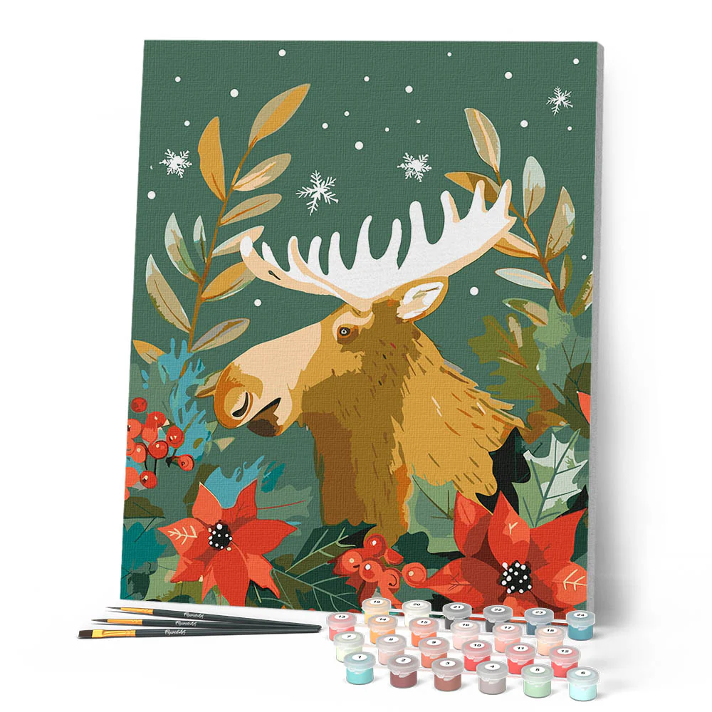 Festive Christmas Moose - Image 2