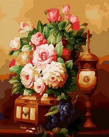 Flowers and Grapes