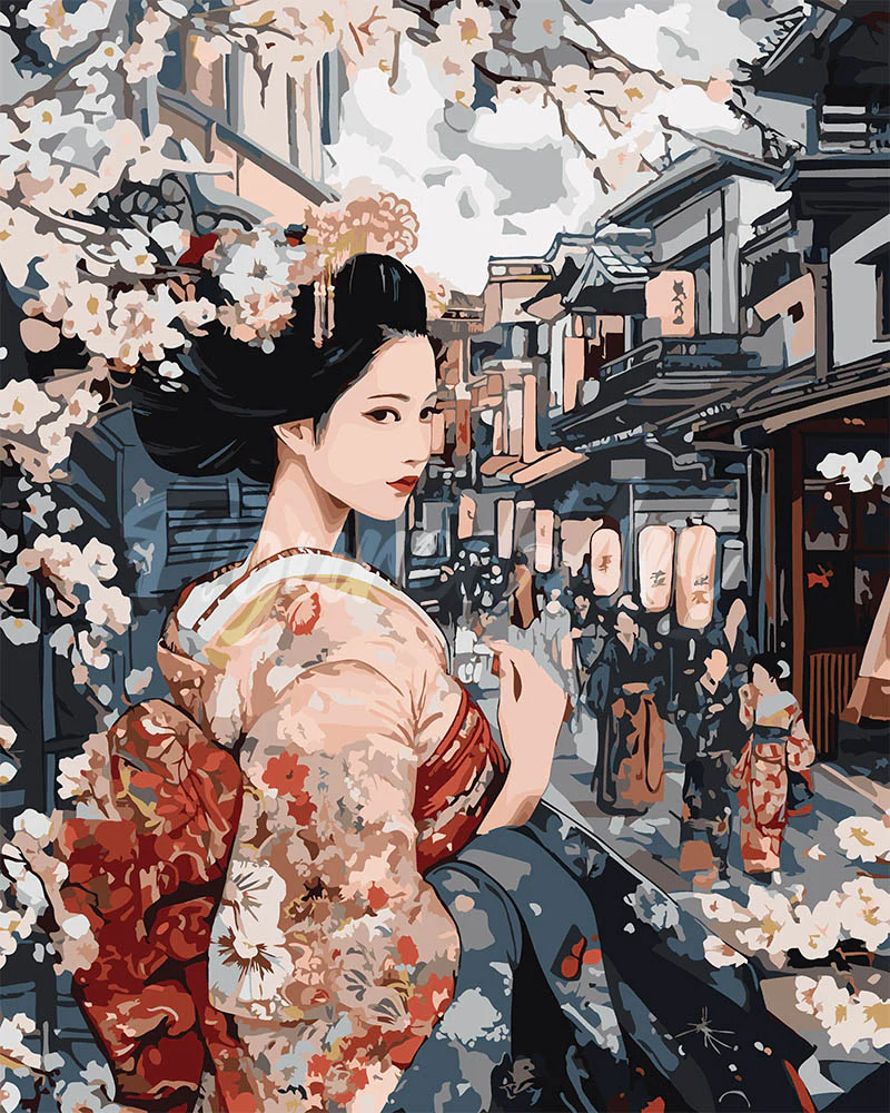 Geisha in Vintage Street