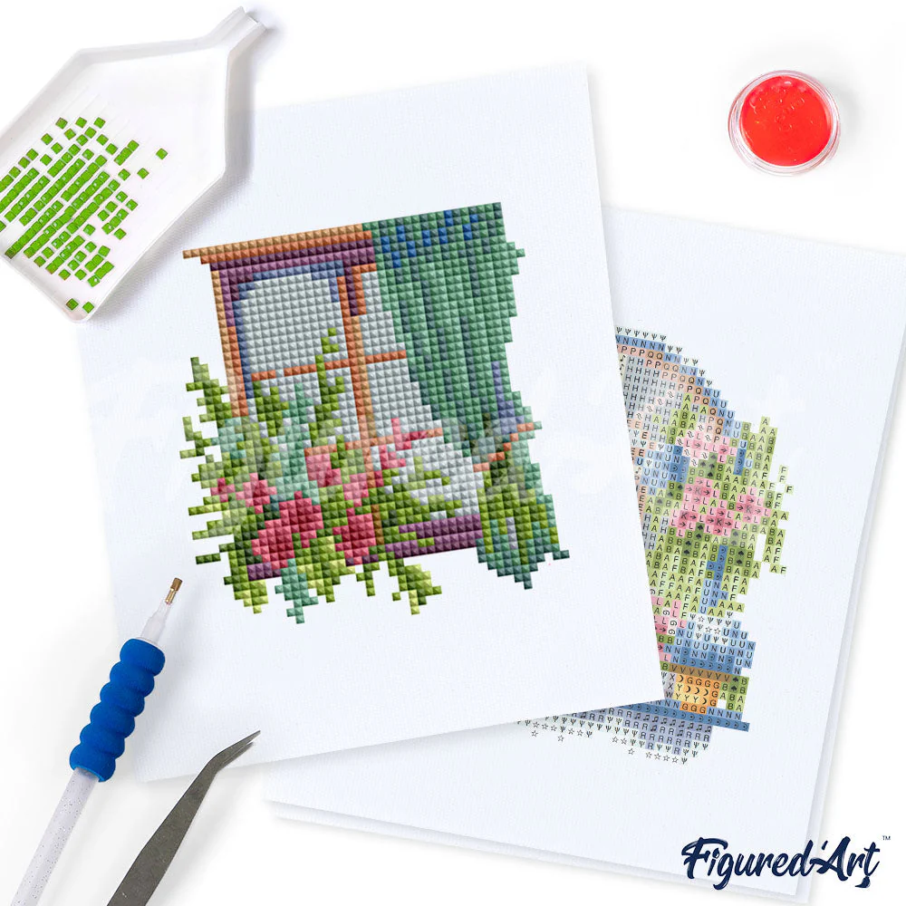 Gem Painting kit - Blooming Floral series - Image 4