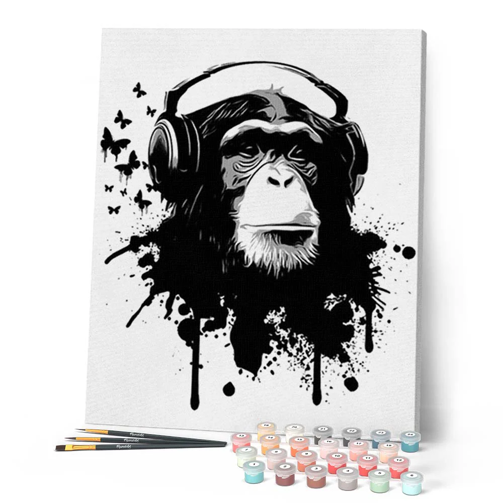 Gorilla With Headphones - Image 2