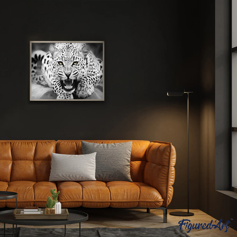 Leopard Black And White - Image 3