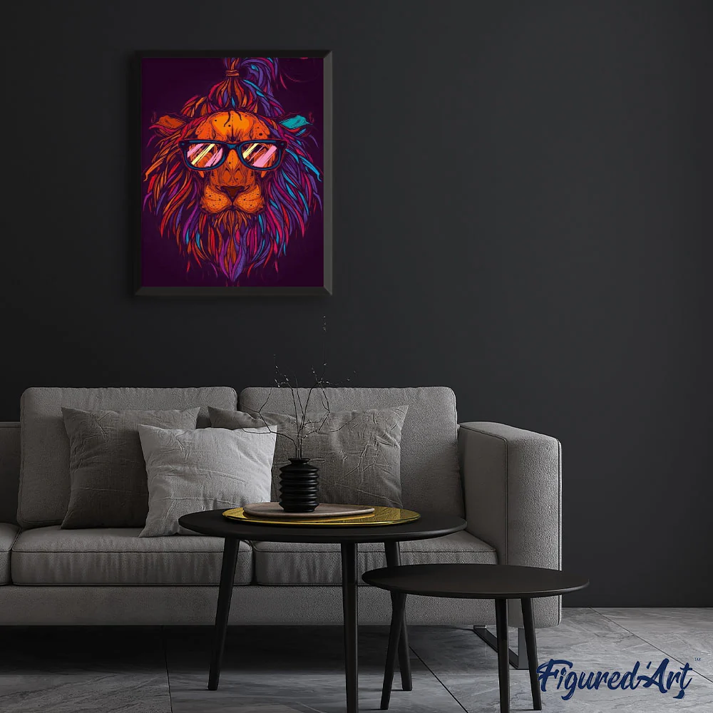 Lion with Sunglasses - Image 3