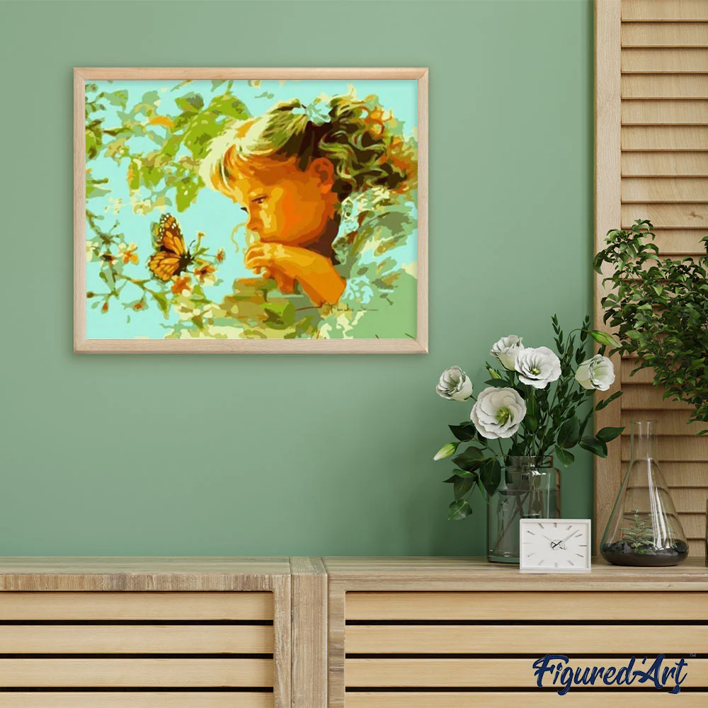 Little Girl and Butterfly - Image 3