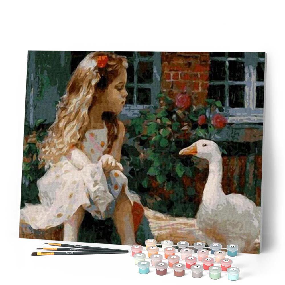 Little Girl and Duck - Image 2