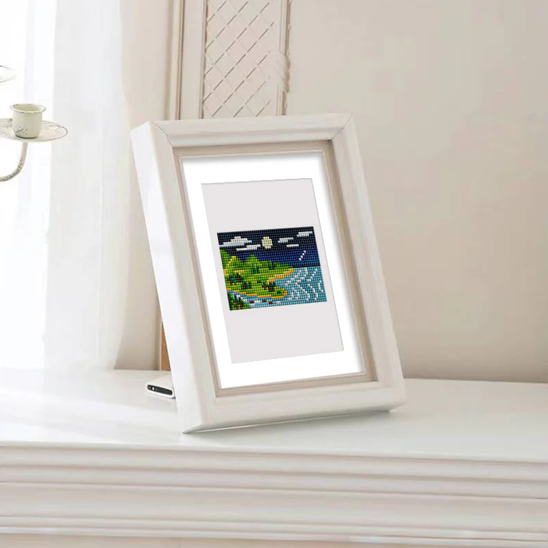 Mini Diamond Painting 15x20cm (2 pieces) - Day and Night Landscapes - Image 4