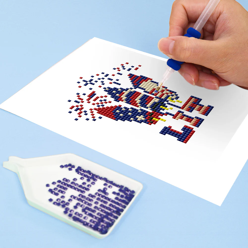 Mini Diamond Painting 15x20cm (4 pieces) - American Spirit: Patriotic Pixel Art - Image 5