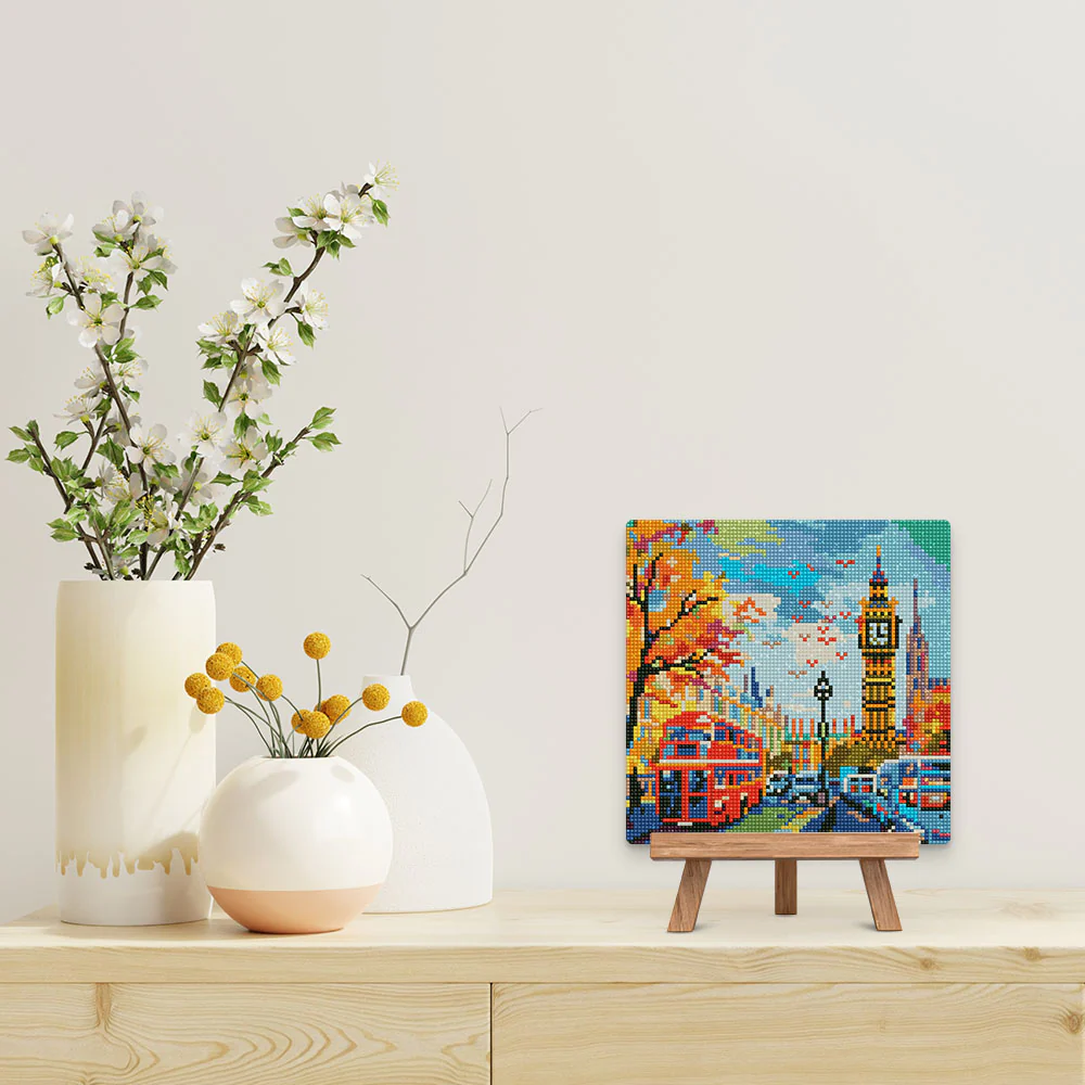 Mini Diamond Painting 25x25cm - Autumn in London City - Image 3