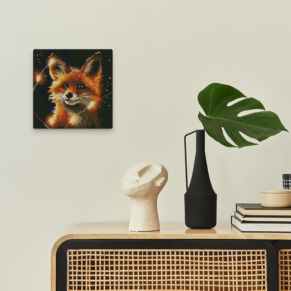 Mini Diamond Painting 25x25cm - Red Fox and Light - Image 3