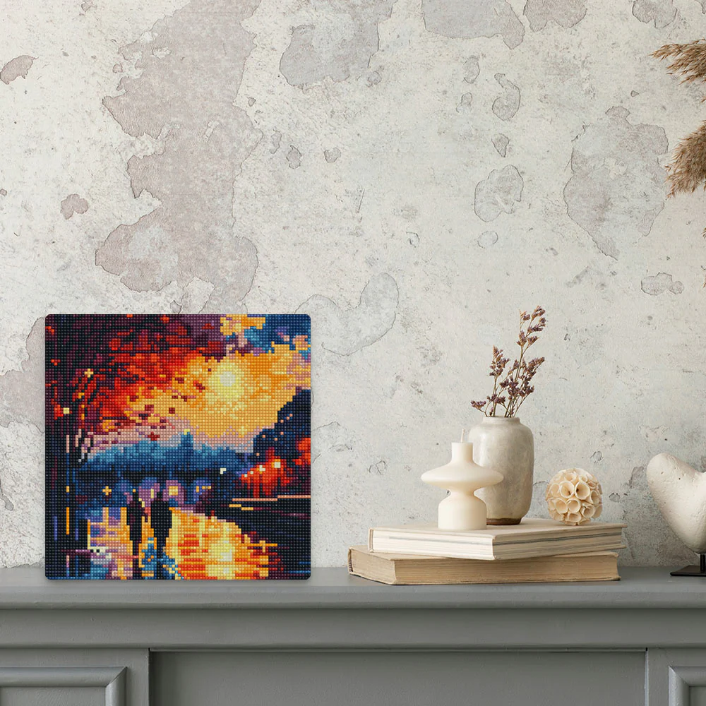 Mini Diamond Painting 25x25cm - Romantic Night - Image 3
