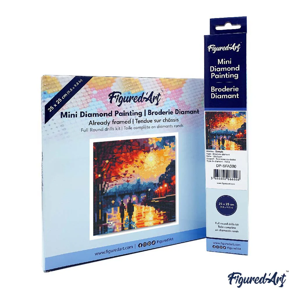 Mini Diamond Painting 25x25cm - Romantic Night - Image 4