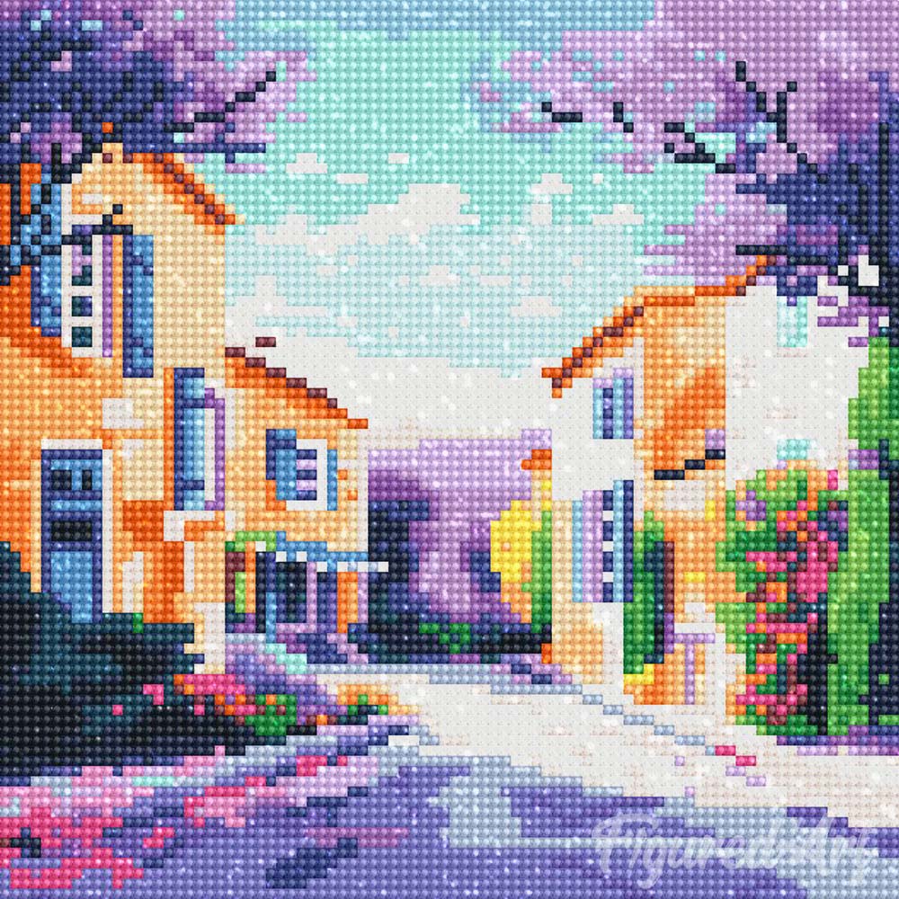 Mini Diamond Painting 25x25cm - Spring in Provence - Image 2
