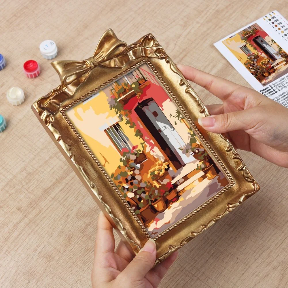 Mini Paint by number with frame - Terracotta Courtyard - Image 7