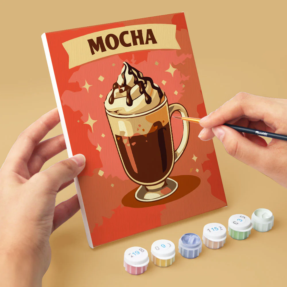 Mini Paint by numbers 15x20cm (6 pieces) - Classic Coffee - Image 7