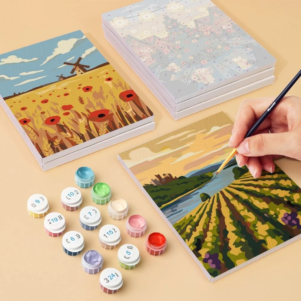 Mini Paint by numbers 15x20cm (6 pieces) - Hello Germany - Image 6