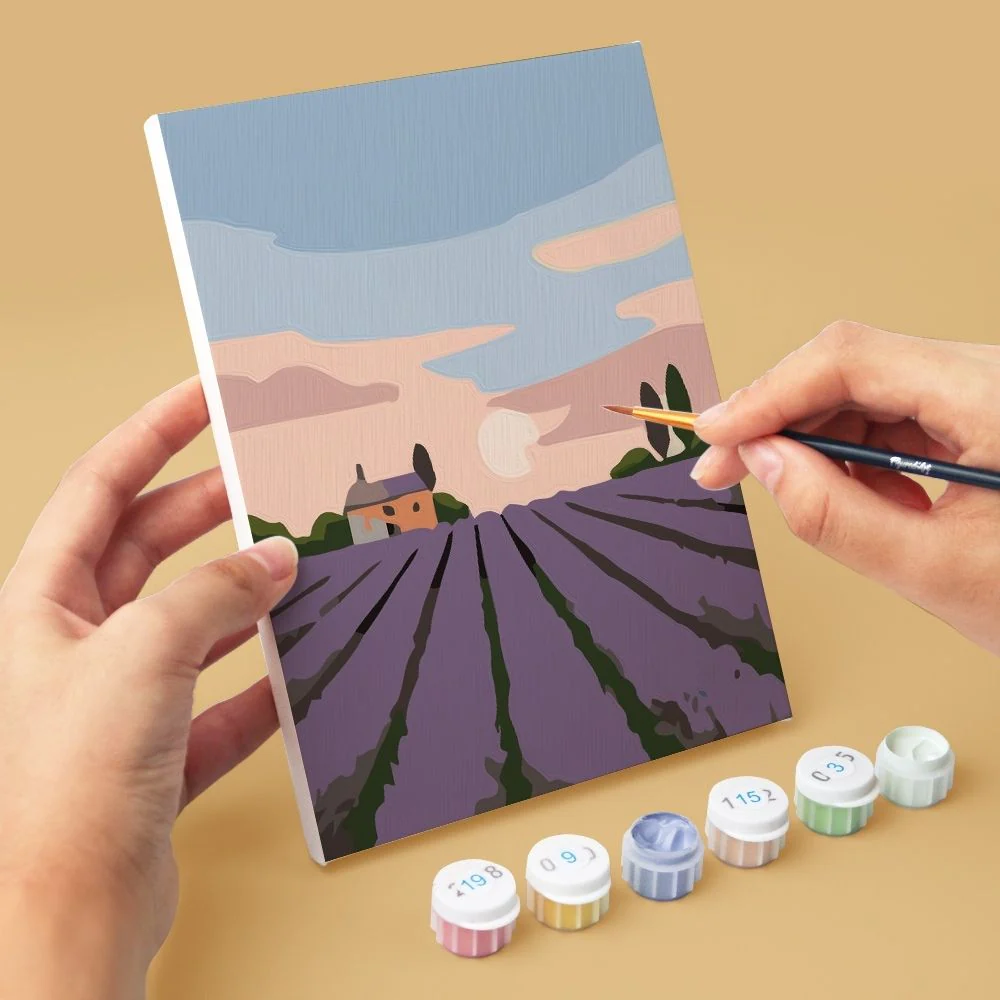 Mini Paint by numbers 15x20cm (6 pieces) - Romantic France - Image 7