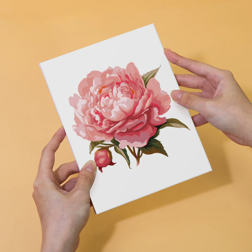 Mini Paint by numbers 15x20cm (6 pieces) - Spring Botanical Garden - Image 8