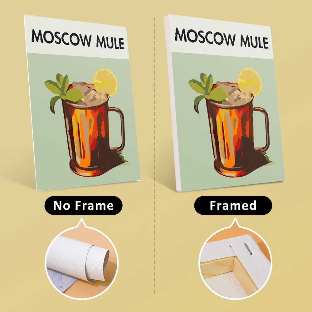 Mini Paint by numbers 15x20cm (6 pieces) - Modern Bar Mixology Art Series 3 - Image 9