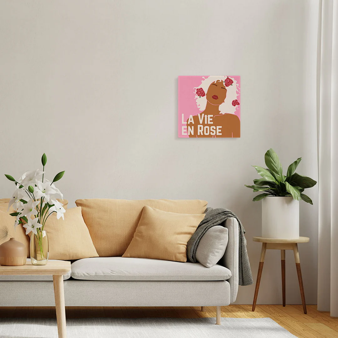 Mini Paint by numbers La Vie en Rose 20x20cm already framed - Image 3