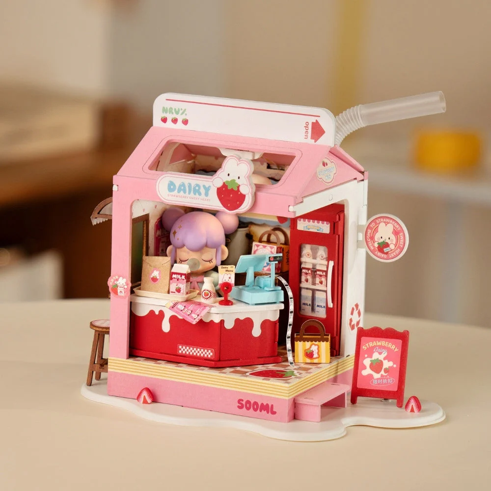 Miniature House - Strawberry Milk Box - Image 9