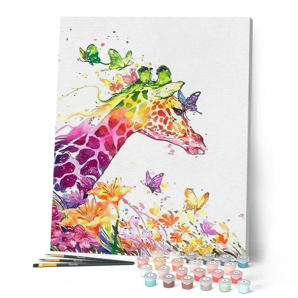 Modern and Colorful Giraffe - Image 2