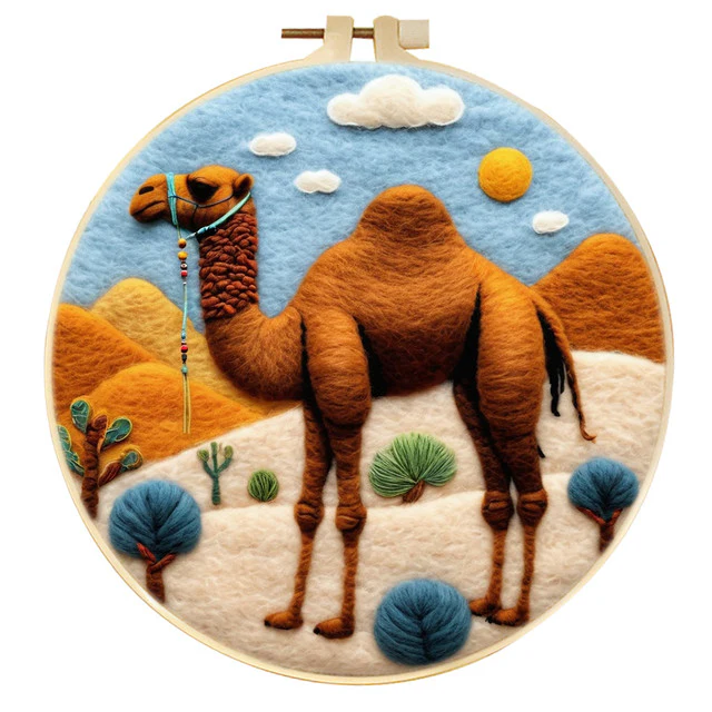 Needle Felting - Camel in the Desert