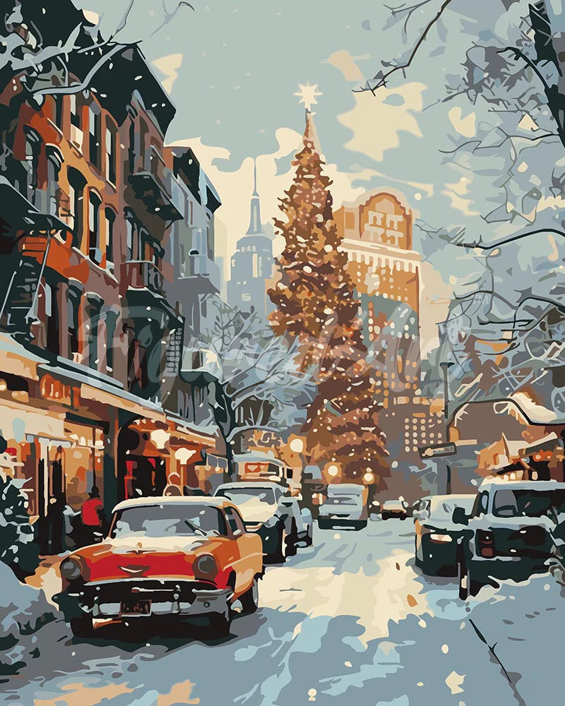 New York Winter Street
