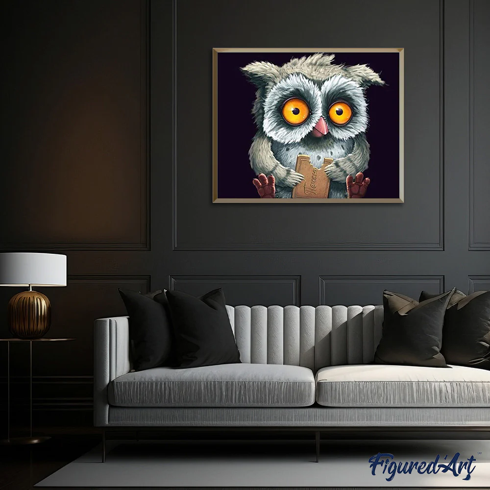 Owl with a cookie - Image 3