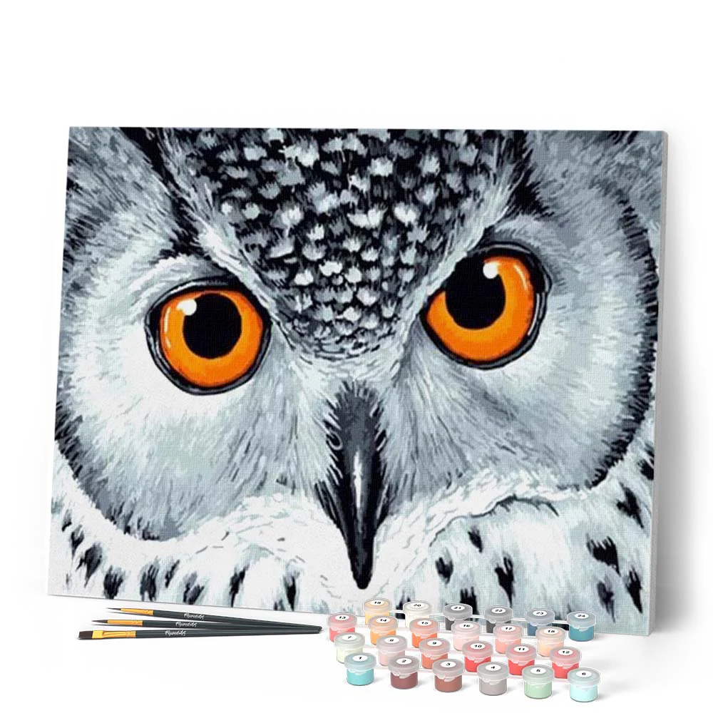 Owl with Orange Eyes - Image 2
