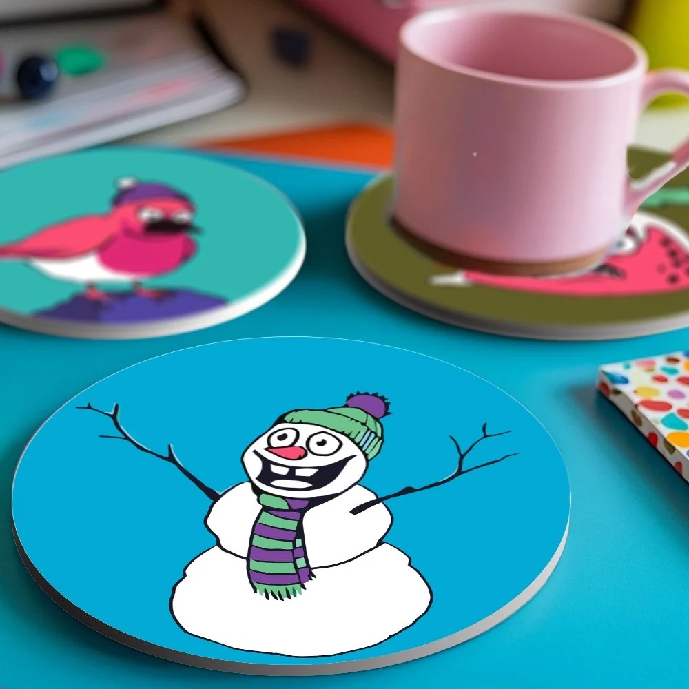 Paint by numbers 10cm Coasters (4 pieces) - Creative Christmas Gift 1 - Image 3