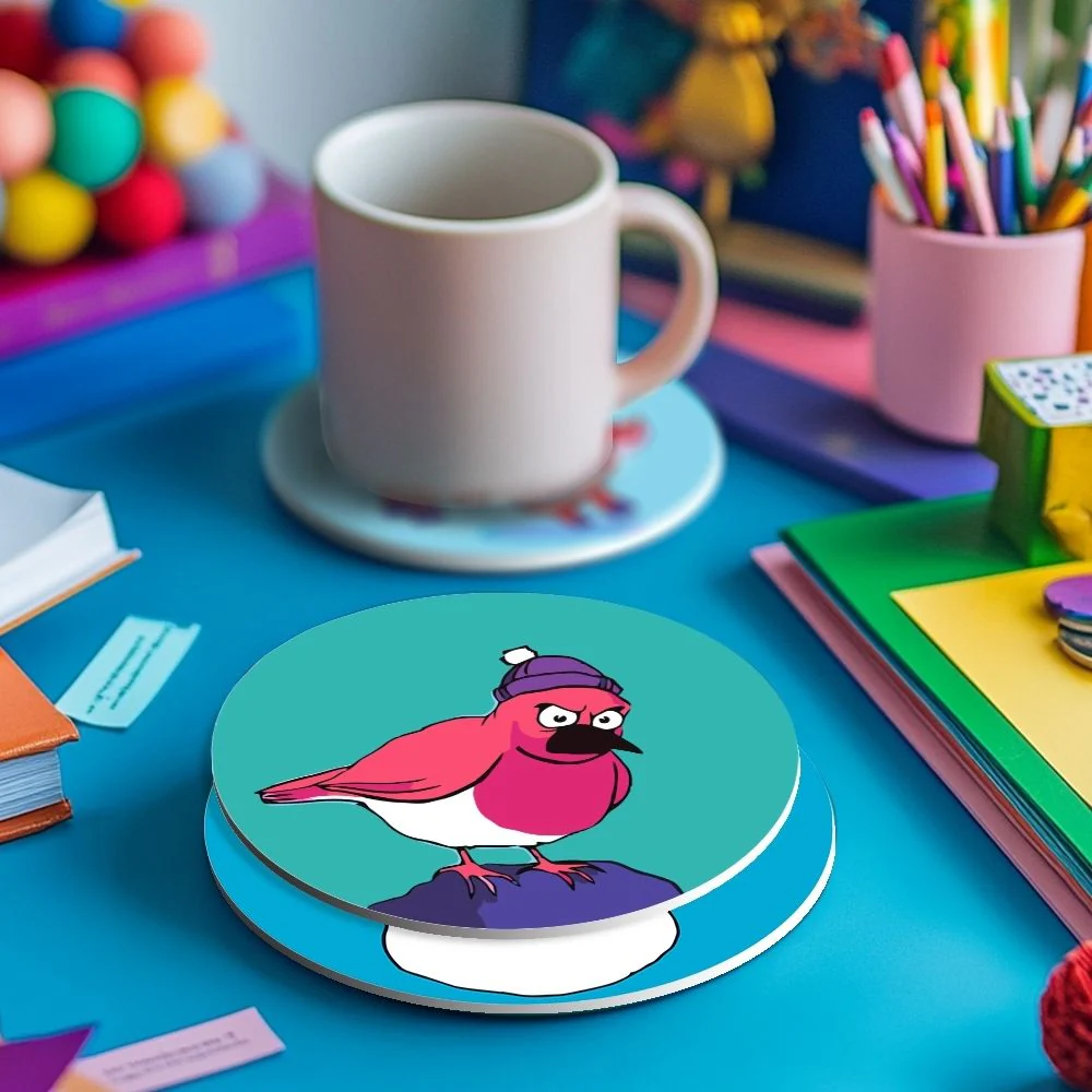 Paint by numbers 10cm Coasters (4 pieces) - Creative Christmas Gift 1 - Image 6