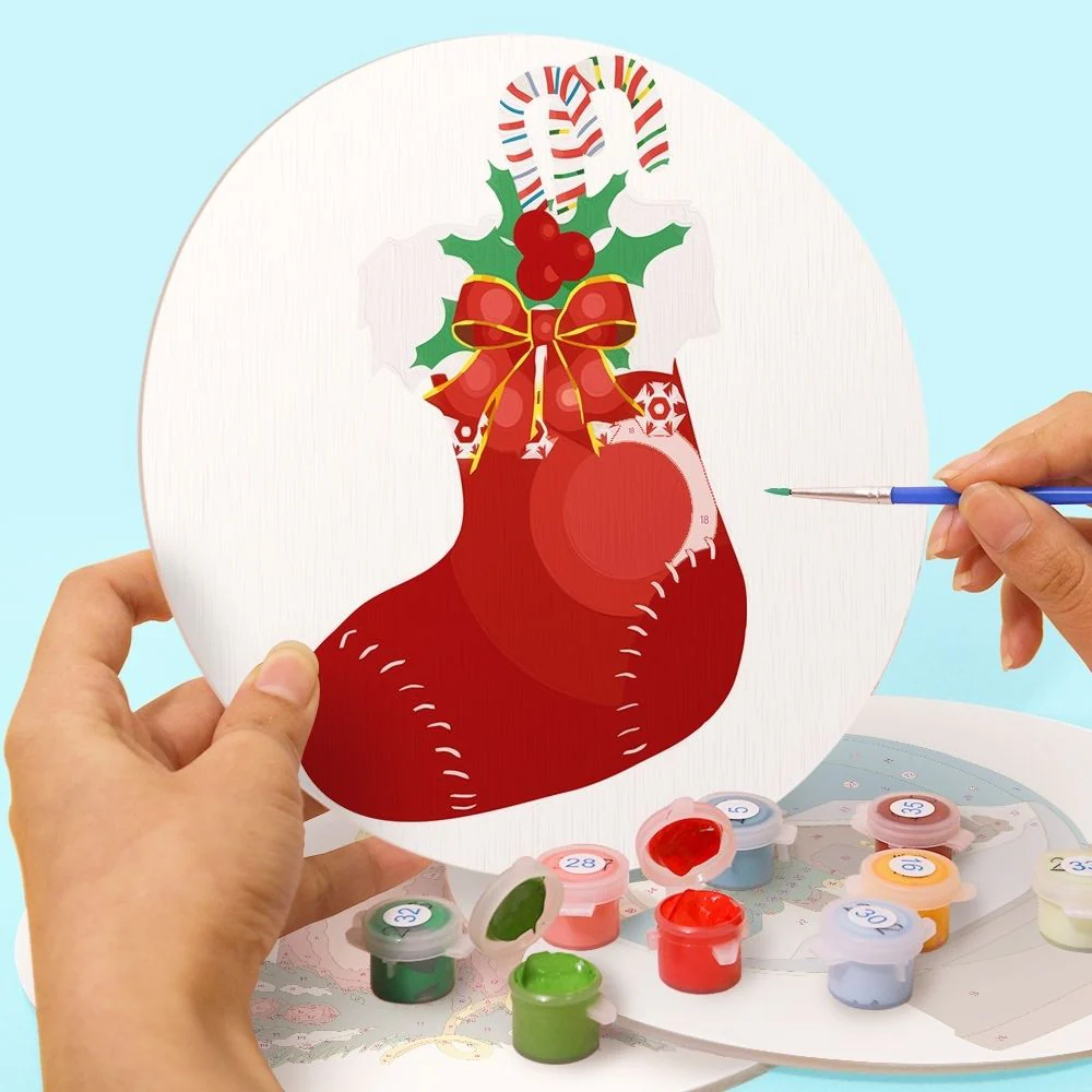 Paint by numbers 20cm Placemats (4 pieces) - Christmas Theme 2 - Image 8