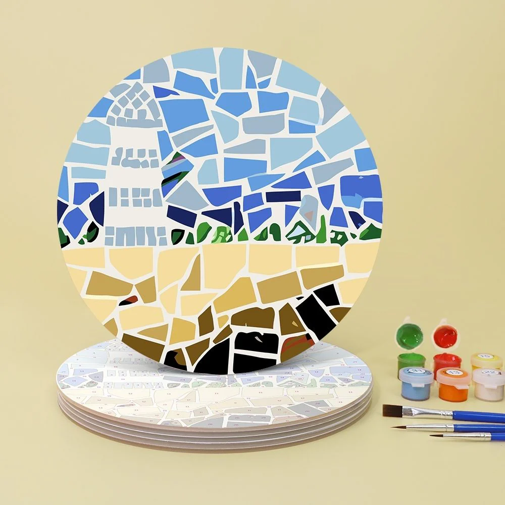 Paint by numbers 20cm Placemats (6 pieces) - Coastal Living - Image 5