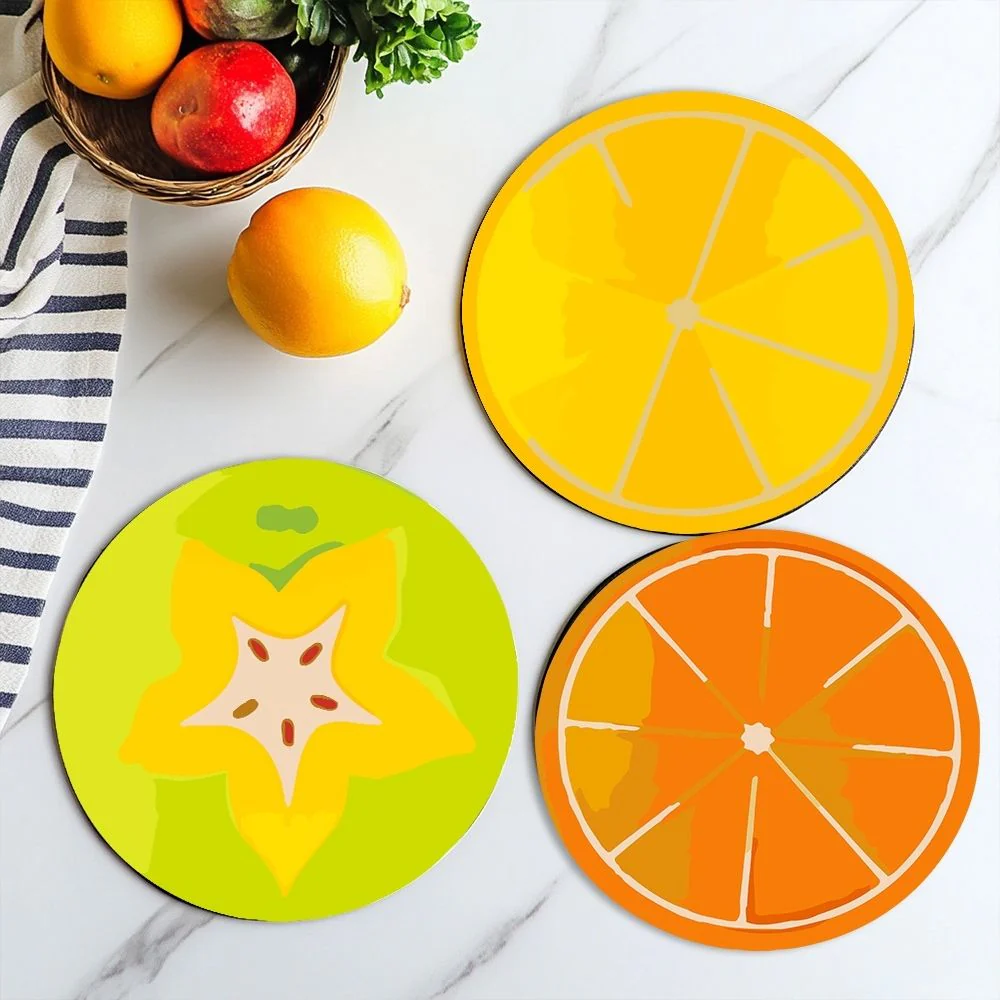Paint by numbers 20cm Placemats (6 pieces) - Colourful Fruit Slice - Image 7