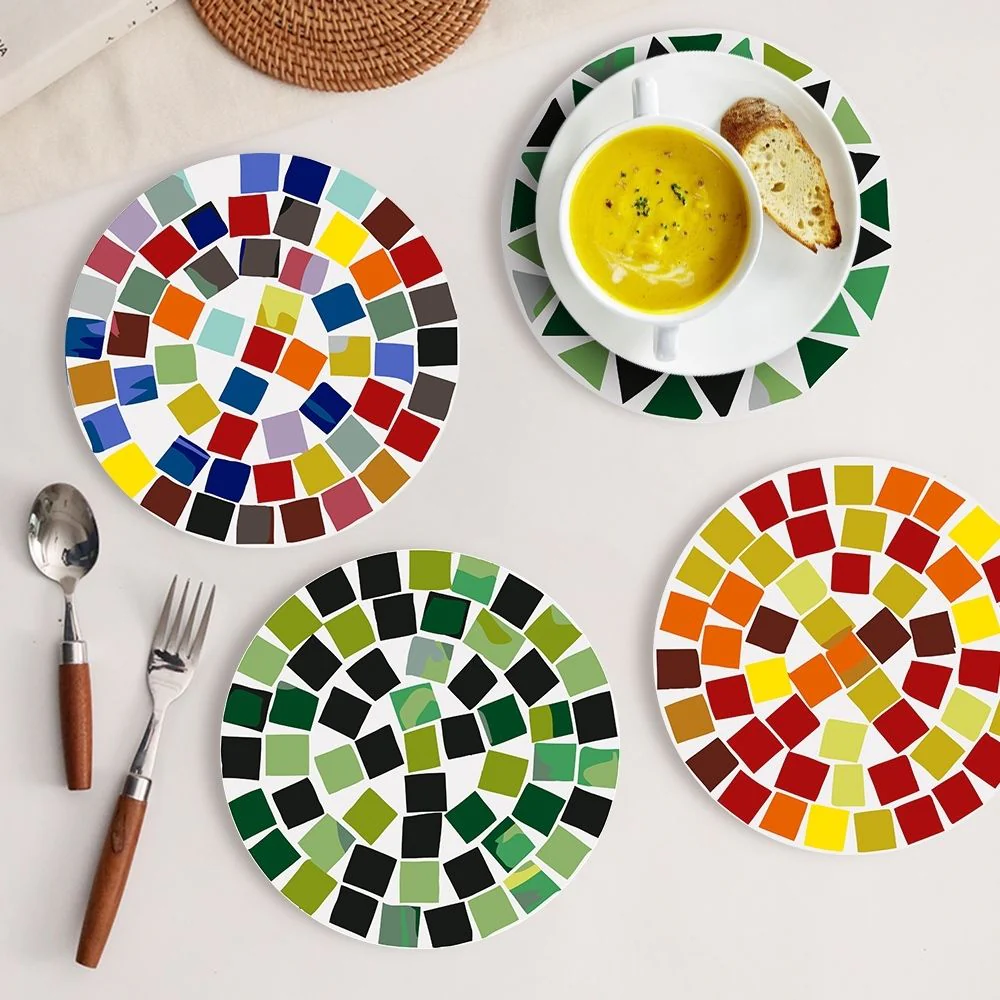 Paint by numbers 20cm Placemats (6 pieces) - Modern Geometric - Image 3