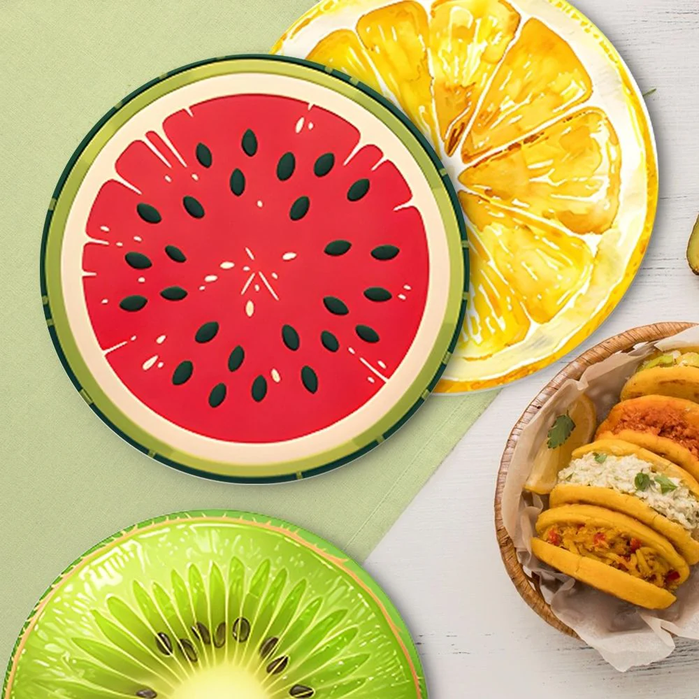 Paint by numbers 20cm Placemats (6 pieces) - Tropical Fruit Slice - Image 6