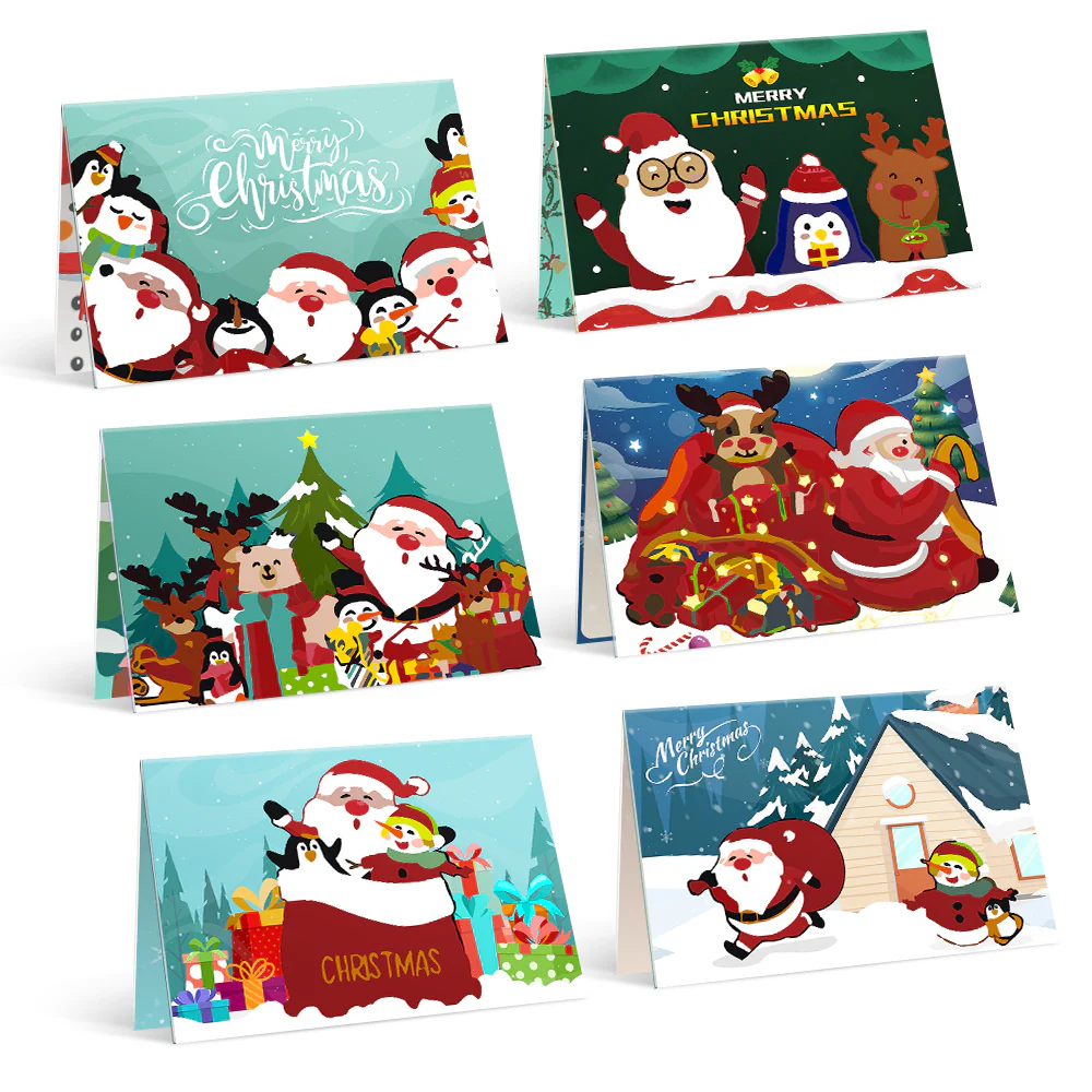 Paint by numbers 6 Pack DIY Christmas Cards - Series 4 - Image 12