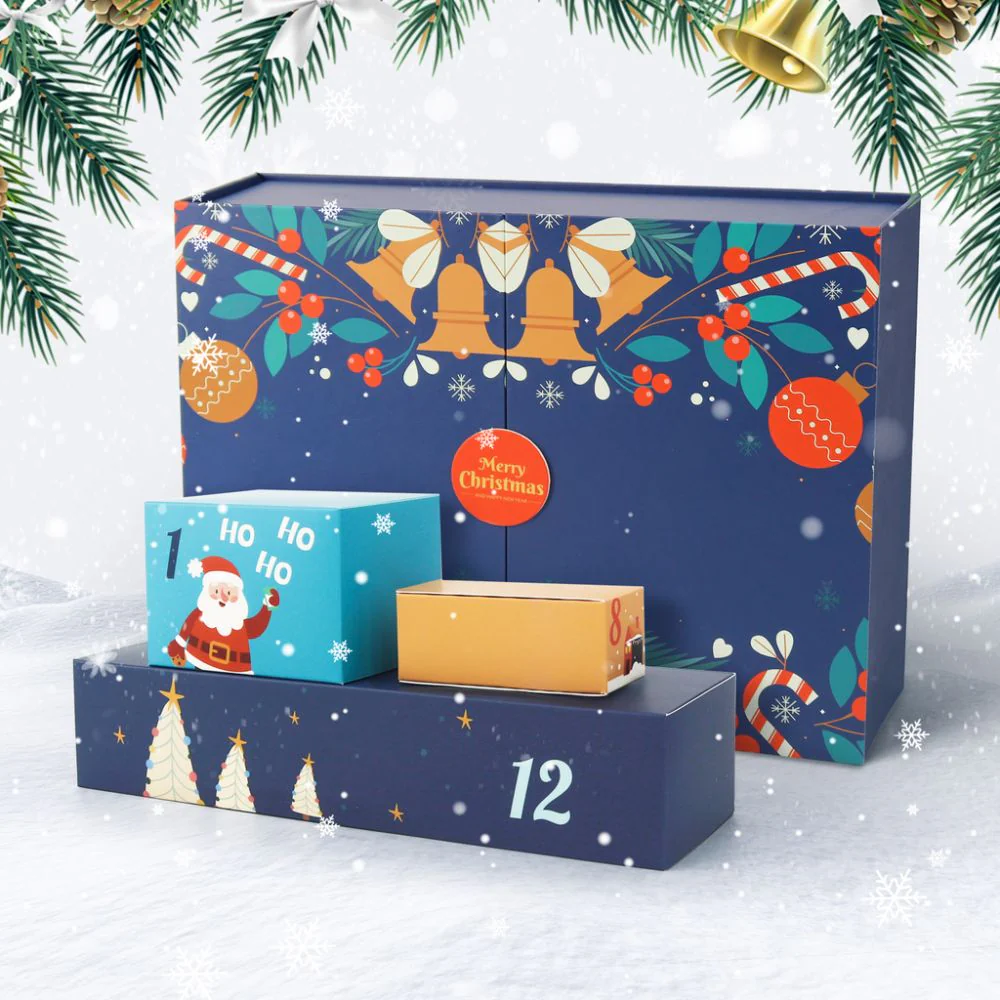 Paint by Numbers Advent Calendar 2025 - Holly Jolly (Blu-12 boxes) - Image 4