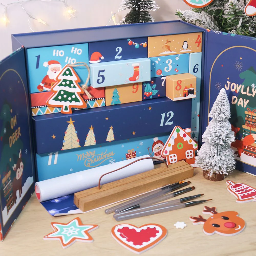 Paint by Numbers Advent Calendar 2025 - Holly Jolly (Blu-12 boxes) - Image 8