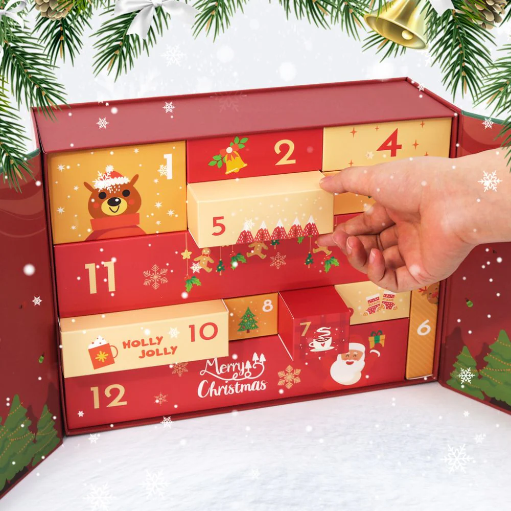 Paint by Numbers Advent Calendar 2025 - Holly Jolly (Red-12 boxes) - Image 5