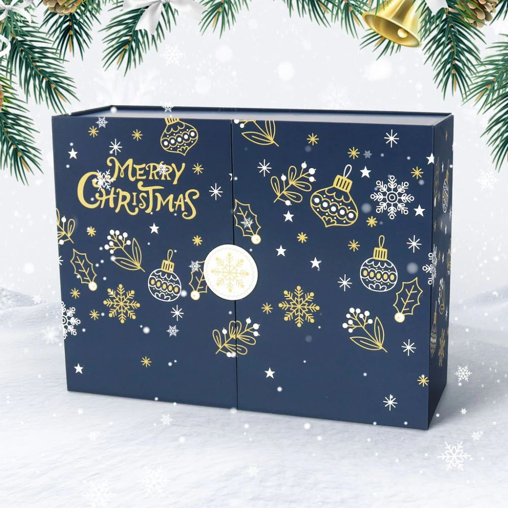 Paint by Numbers Advent Calendar 2025 - Merry Christmas (Blu-12 boxes) - Image 2